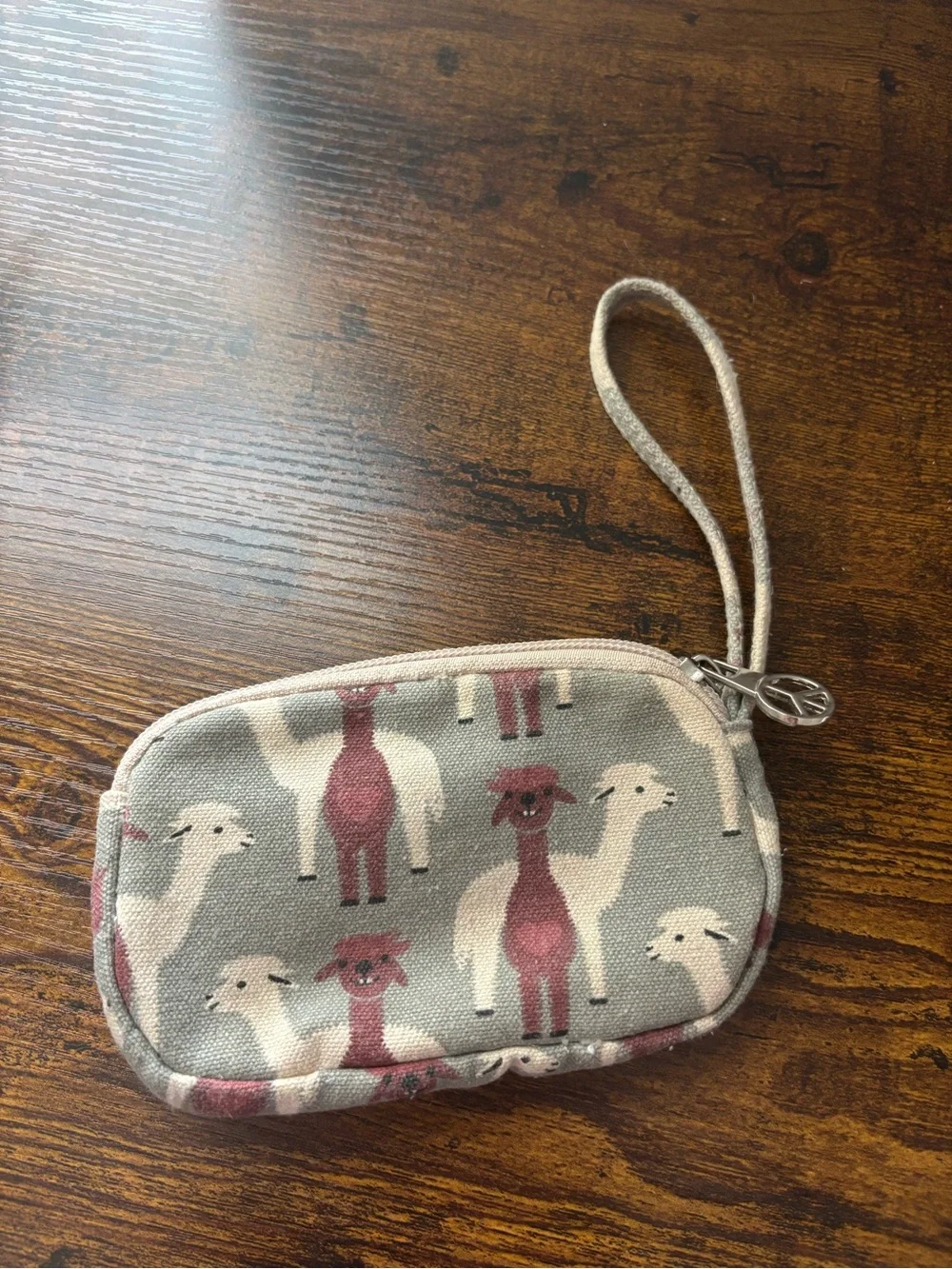 Bungalow360 Alpaca Print Wristlet Coin Purse